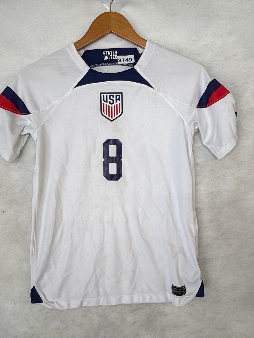 USA Soccer Weston McKennie #8 Nike Youth Jersey Sz L 8749